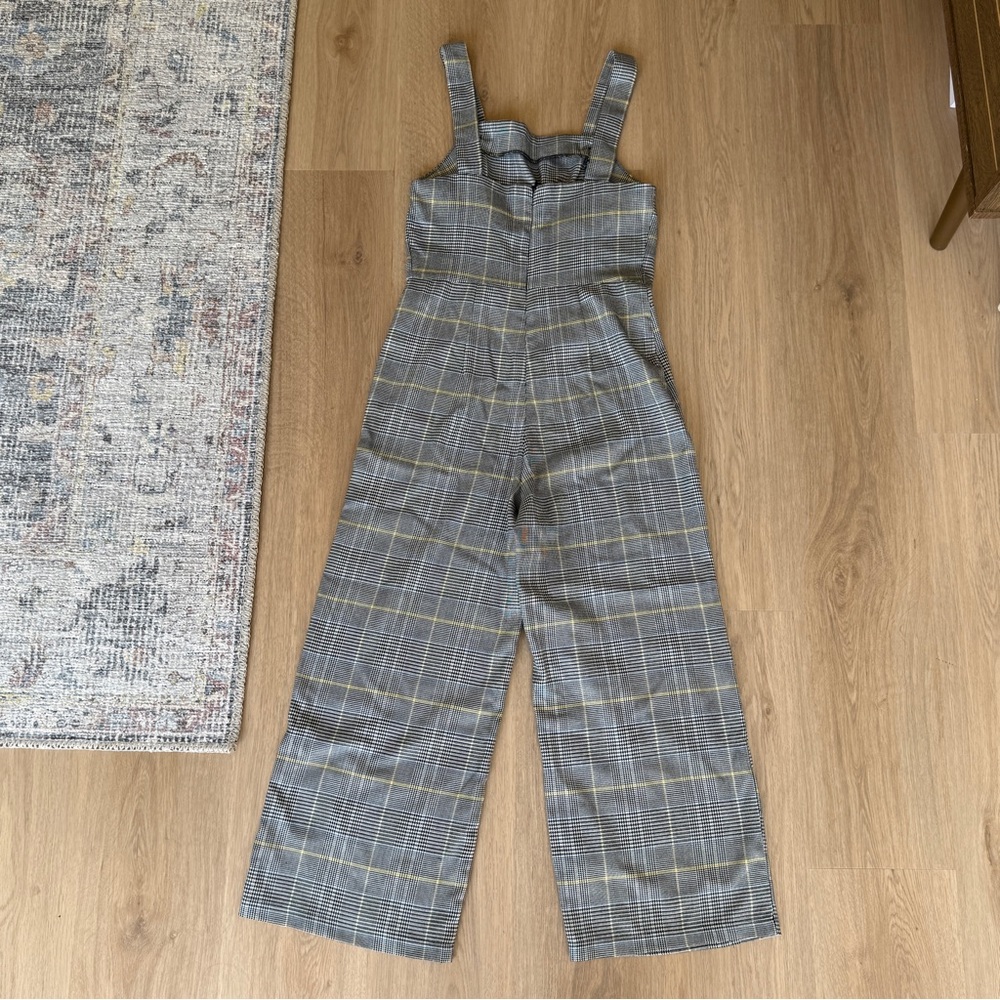 Primark Gray Plaid Jumpsuit - Picture 2 of 2